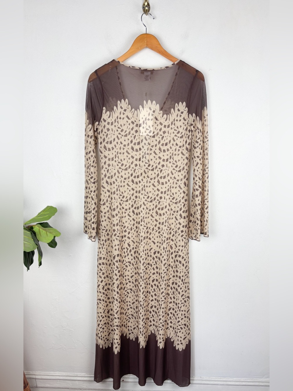 NWT Caroline Constas Mesh Maxi Swim Coverup Sz S - Picture 4 of 7
